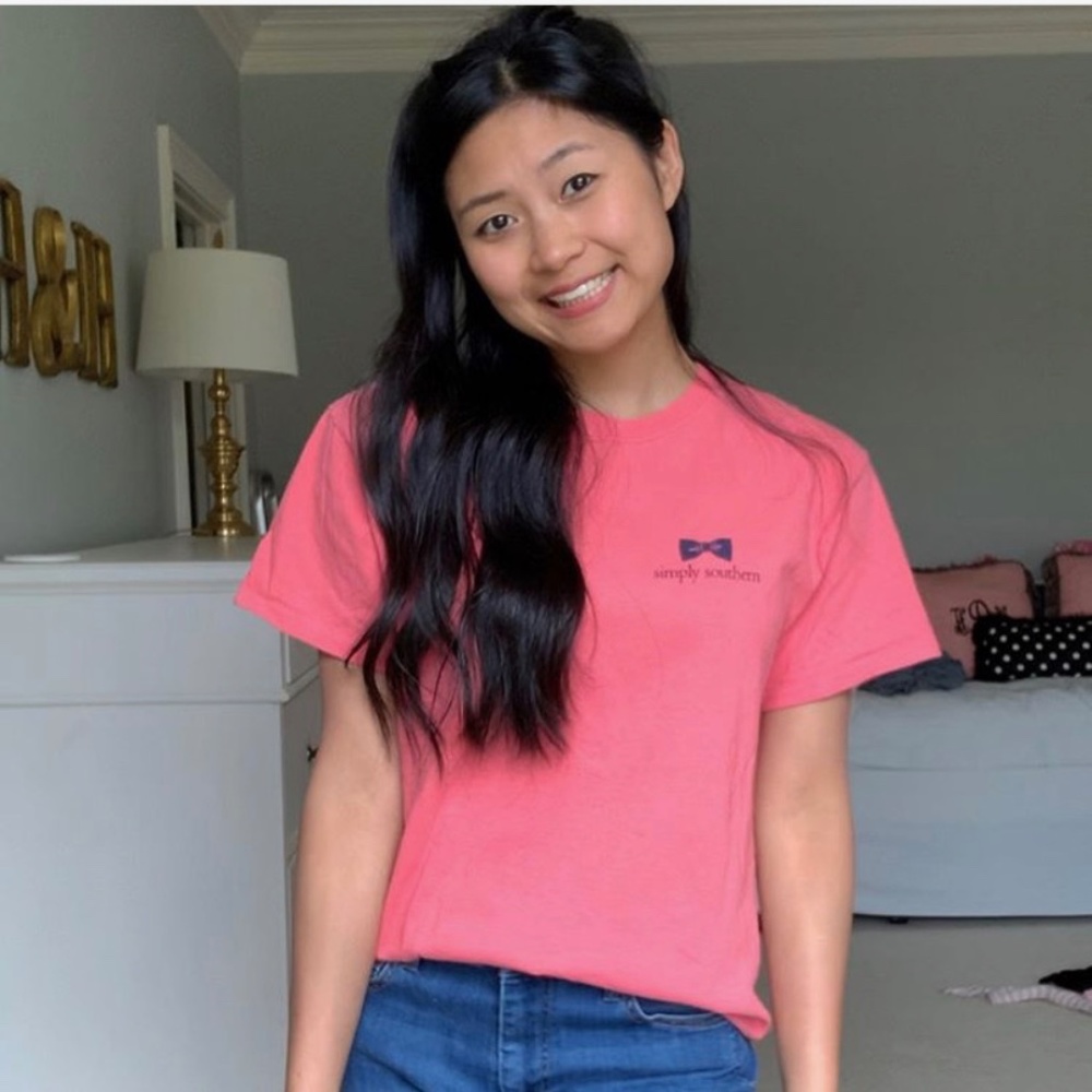 Simply Southern Navy + Coral Top(s)